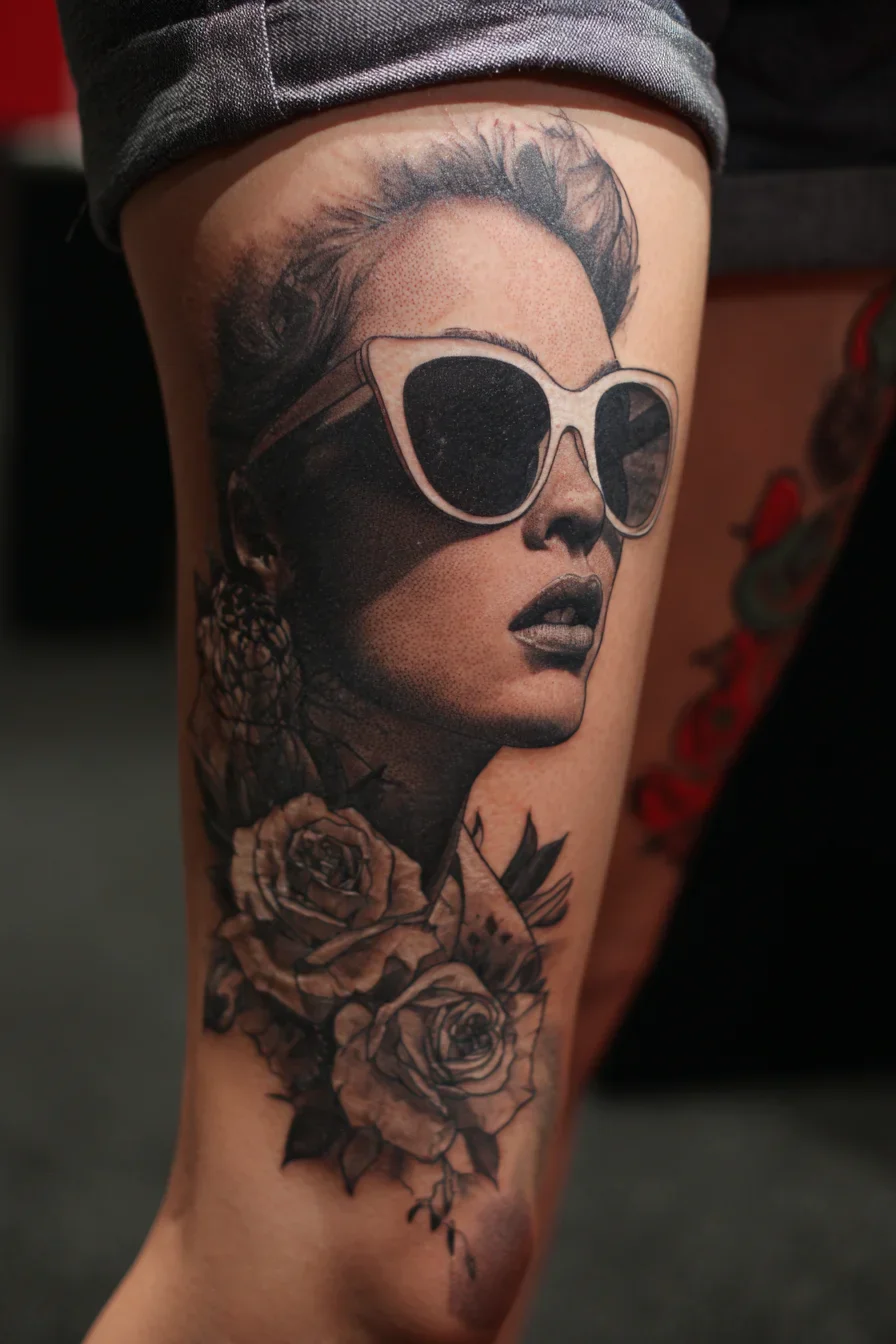 Old Hollywood Glamour in Black and Grey