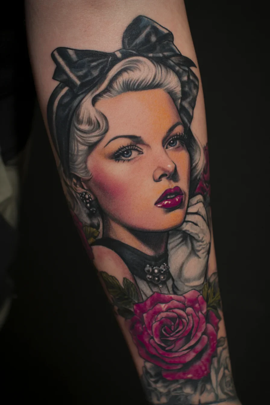 Old Hollywood Glamour in Ink