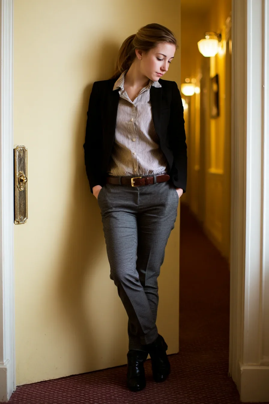 Polished and Composed in the Hallway