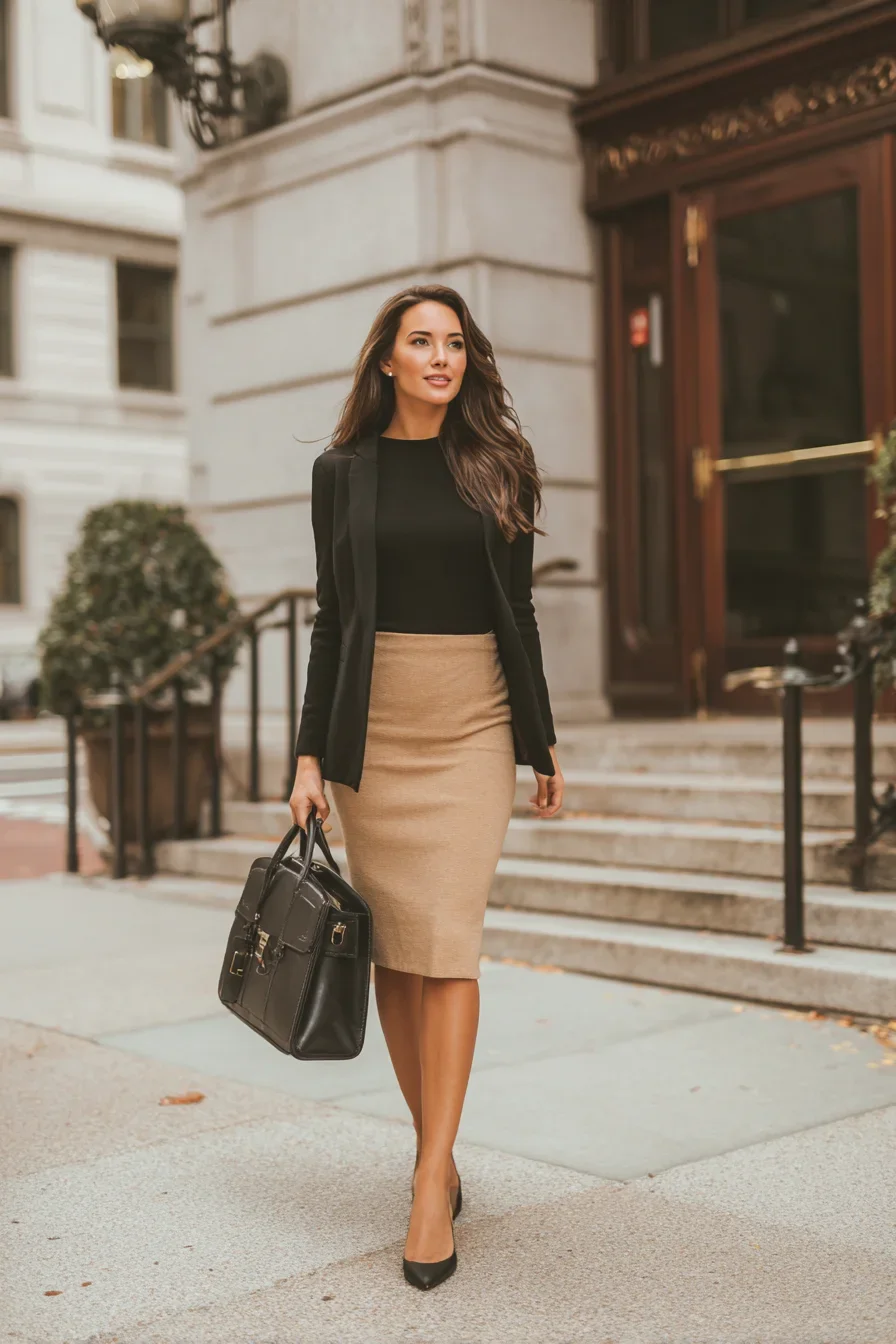 Polished in Black and Camel