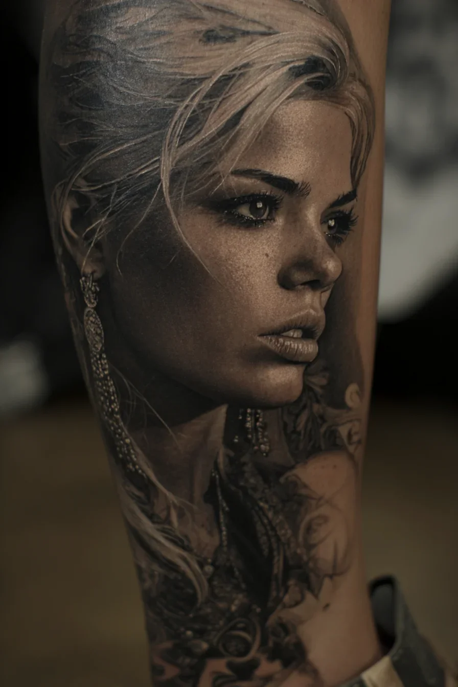 Portrait in Black and Grey