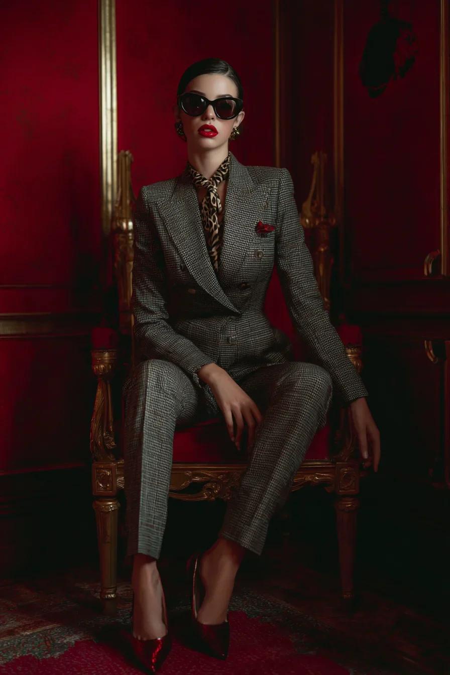 Power Dressing in Crimson Rooms