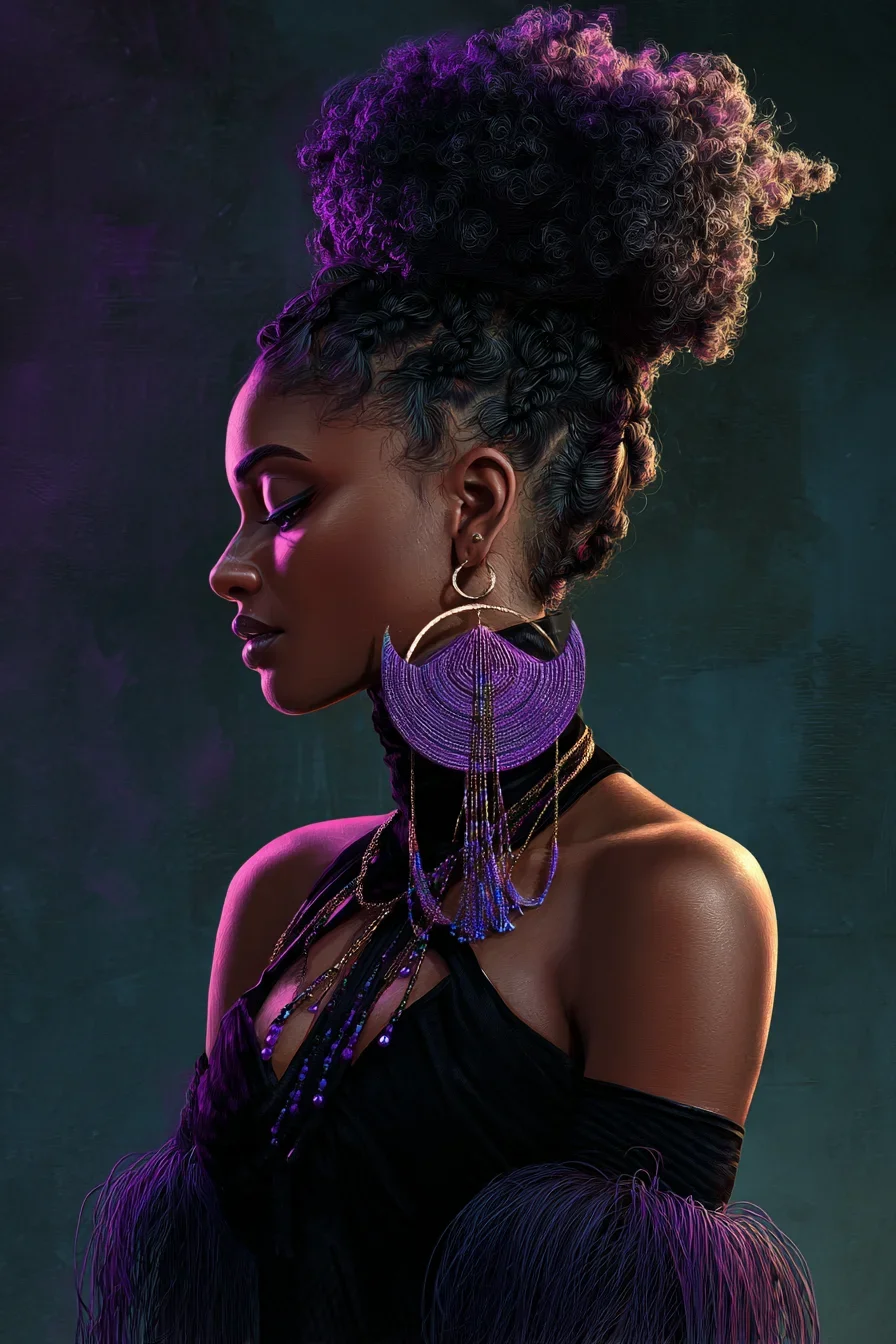 Purple Reign in Dark Light