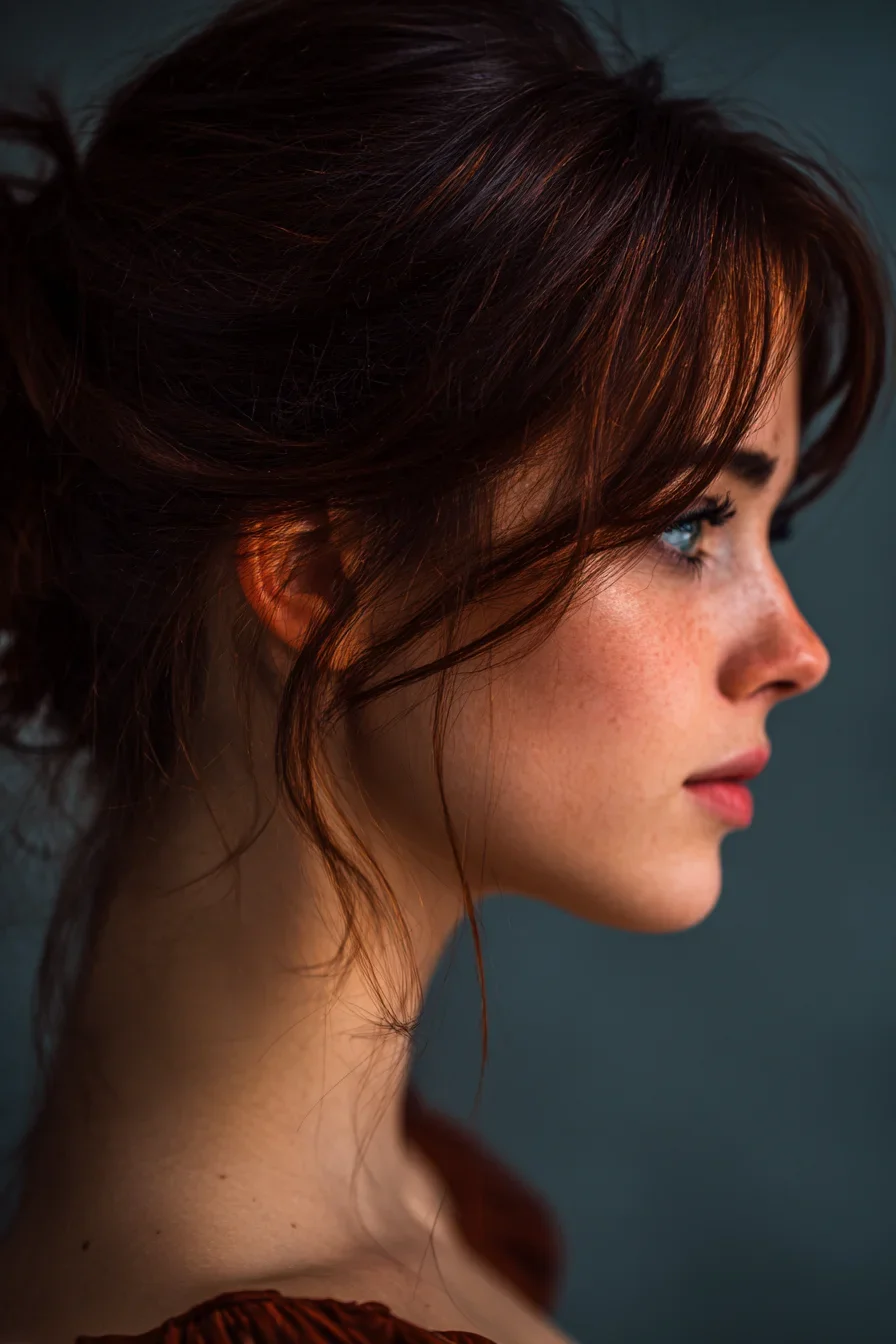 Quiet Gaze in Warm Light
