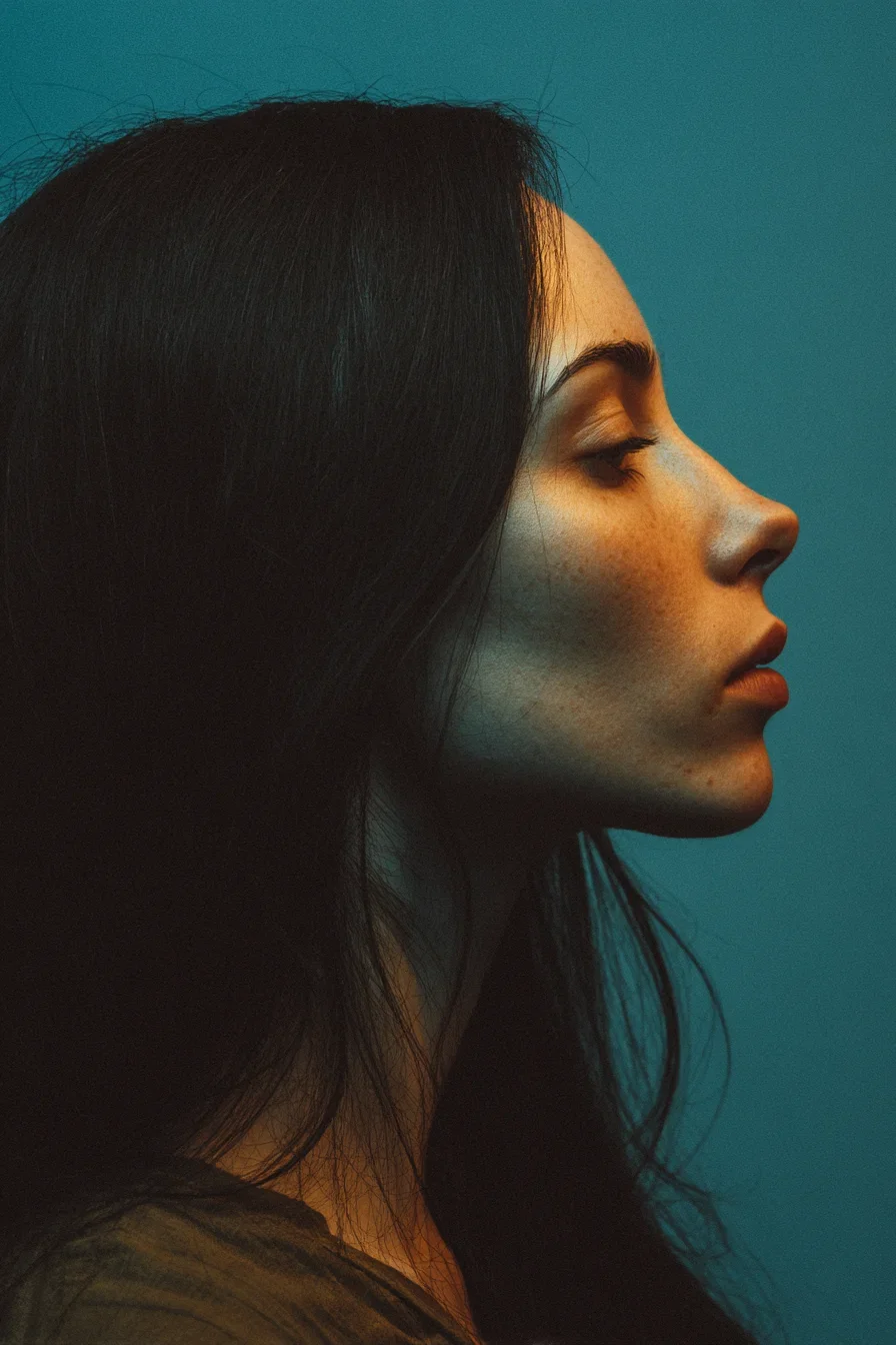 Quiet Light on Dark Hair