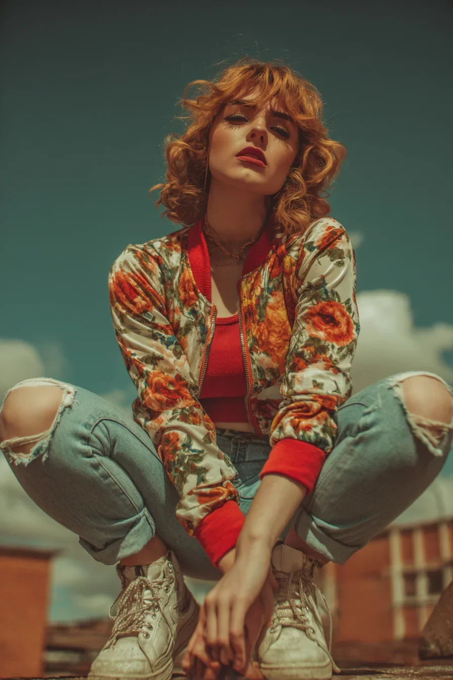 Rooftop Attitude in Retro Bloom