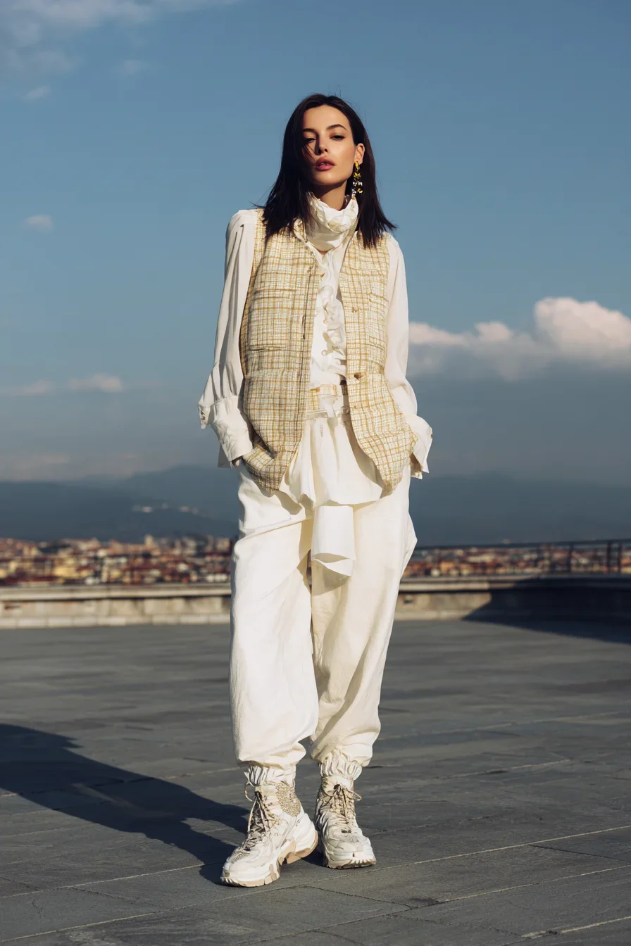 Rooftop White with a Tweed Twist