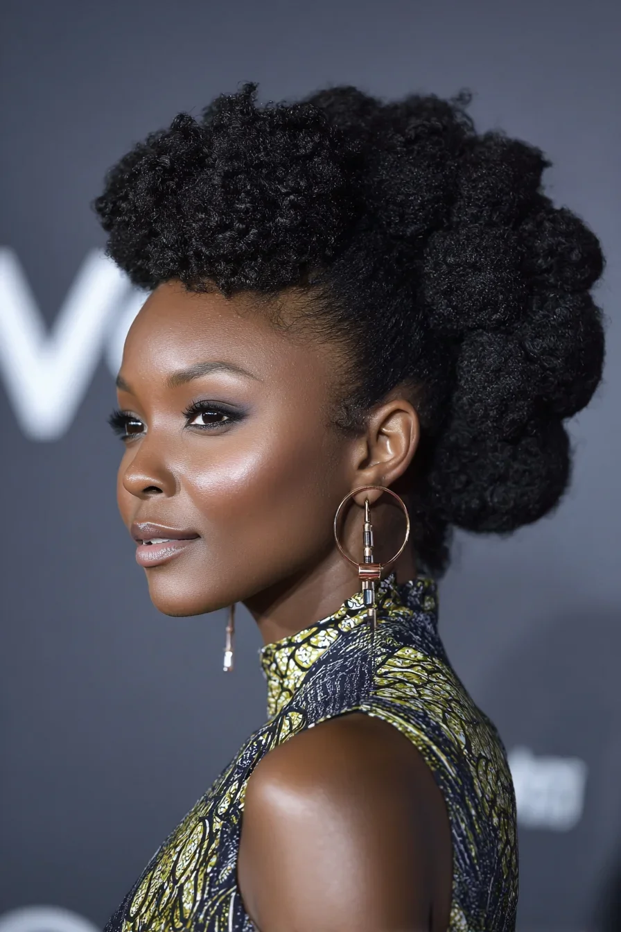 Sculptural Updo on the Red Carpet