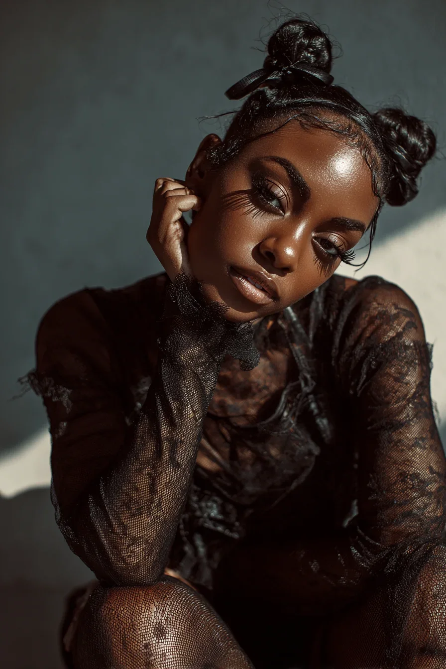 Shadow and Light in Black Lace