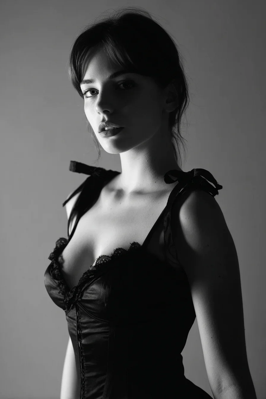 Shadow and Silk in Monochrome