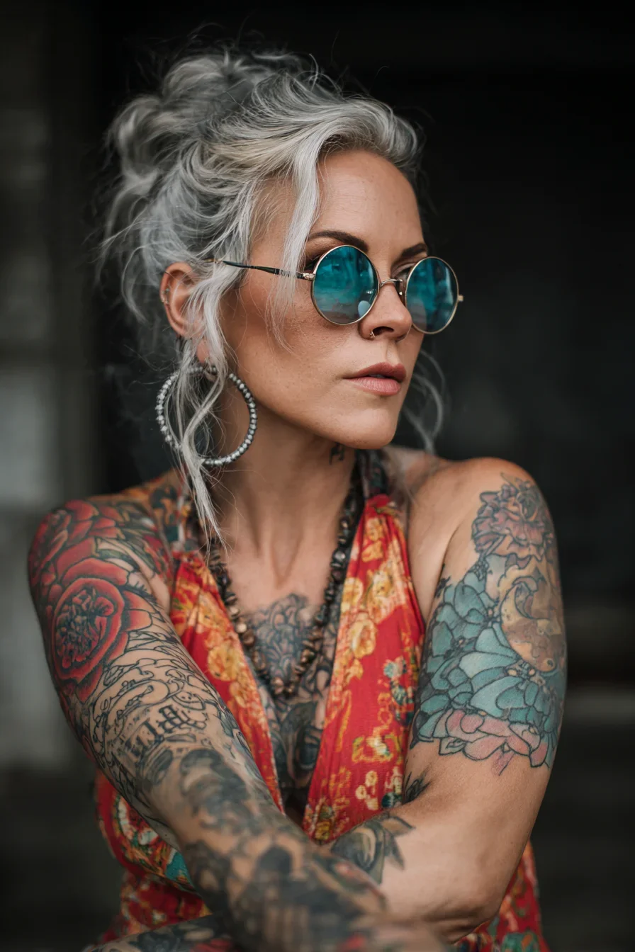 Silver Hair and Ink