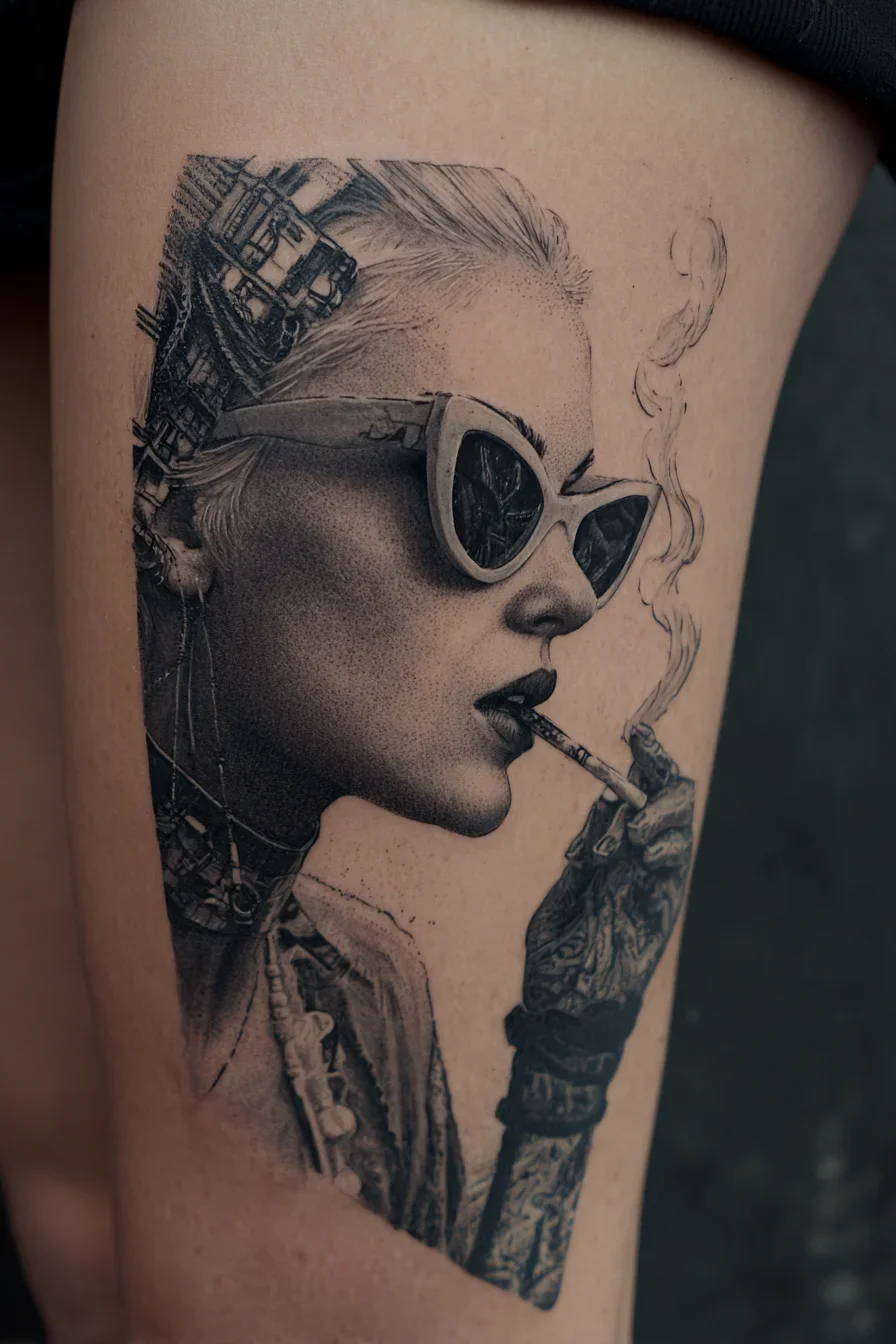 Smoke and Shade on Skin