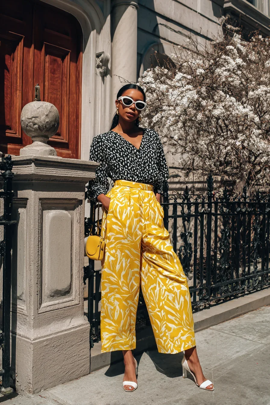 Spring Brunch in Bold Prints