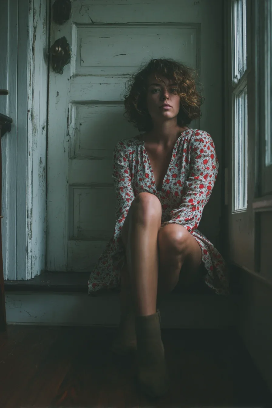 Still Moment by the Old Door
