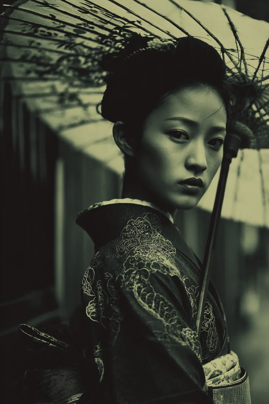 Stillness Beneath a Paper Parasol