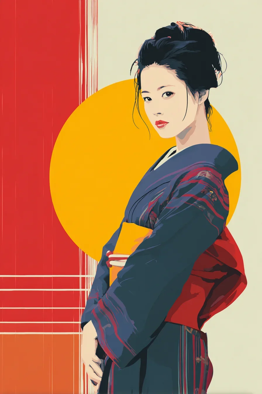 Stillness in Blue and Red