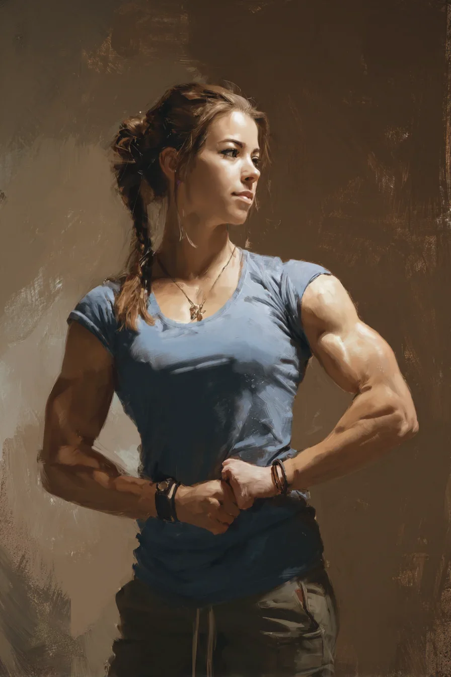 Strength Painted in Warm Light