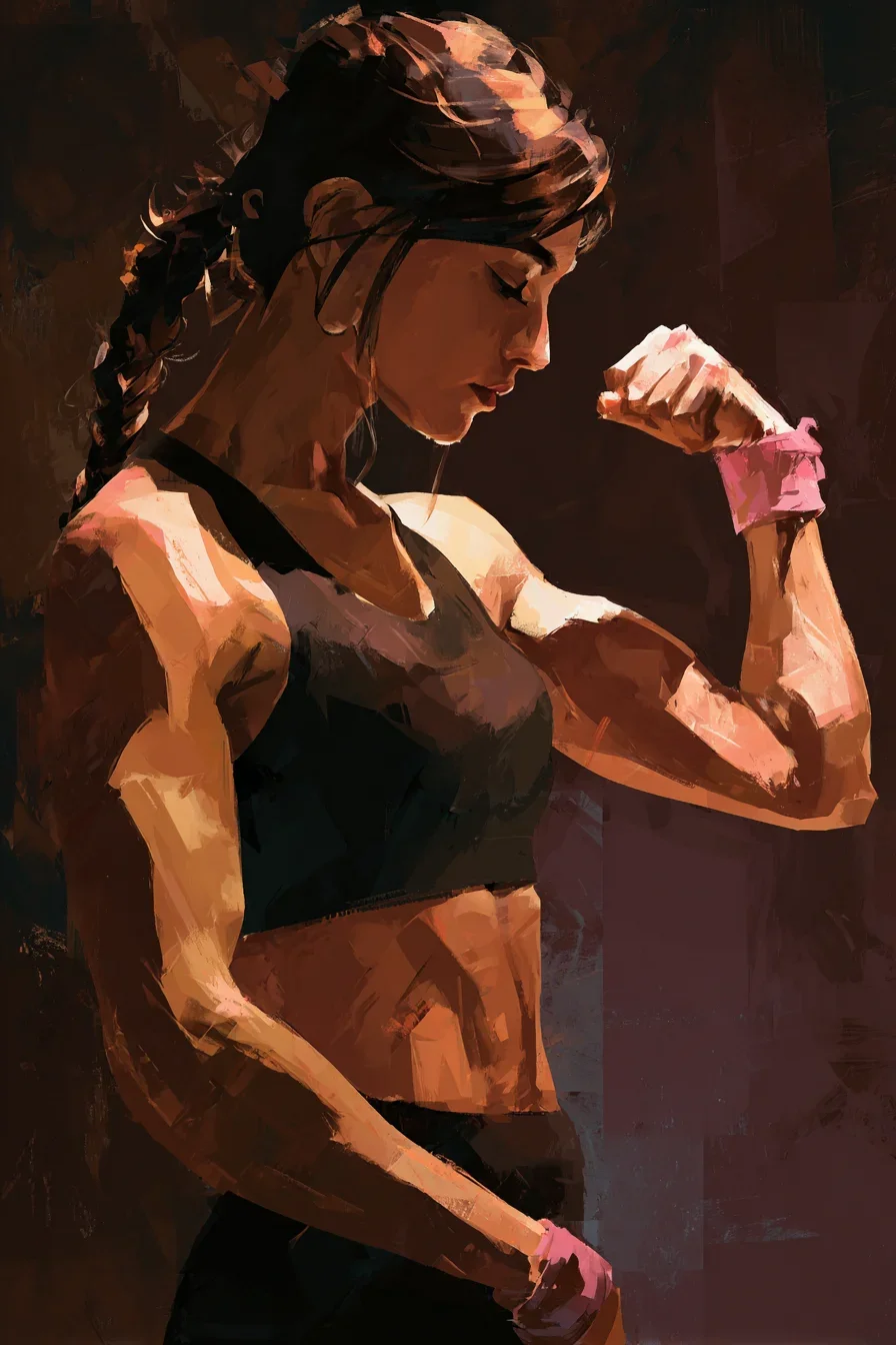 Strength Rendered in Brushstrokes