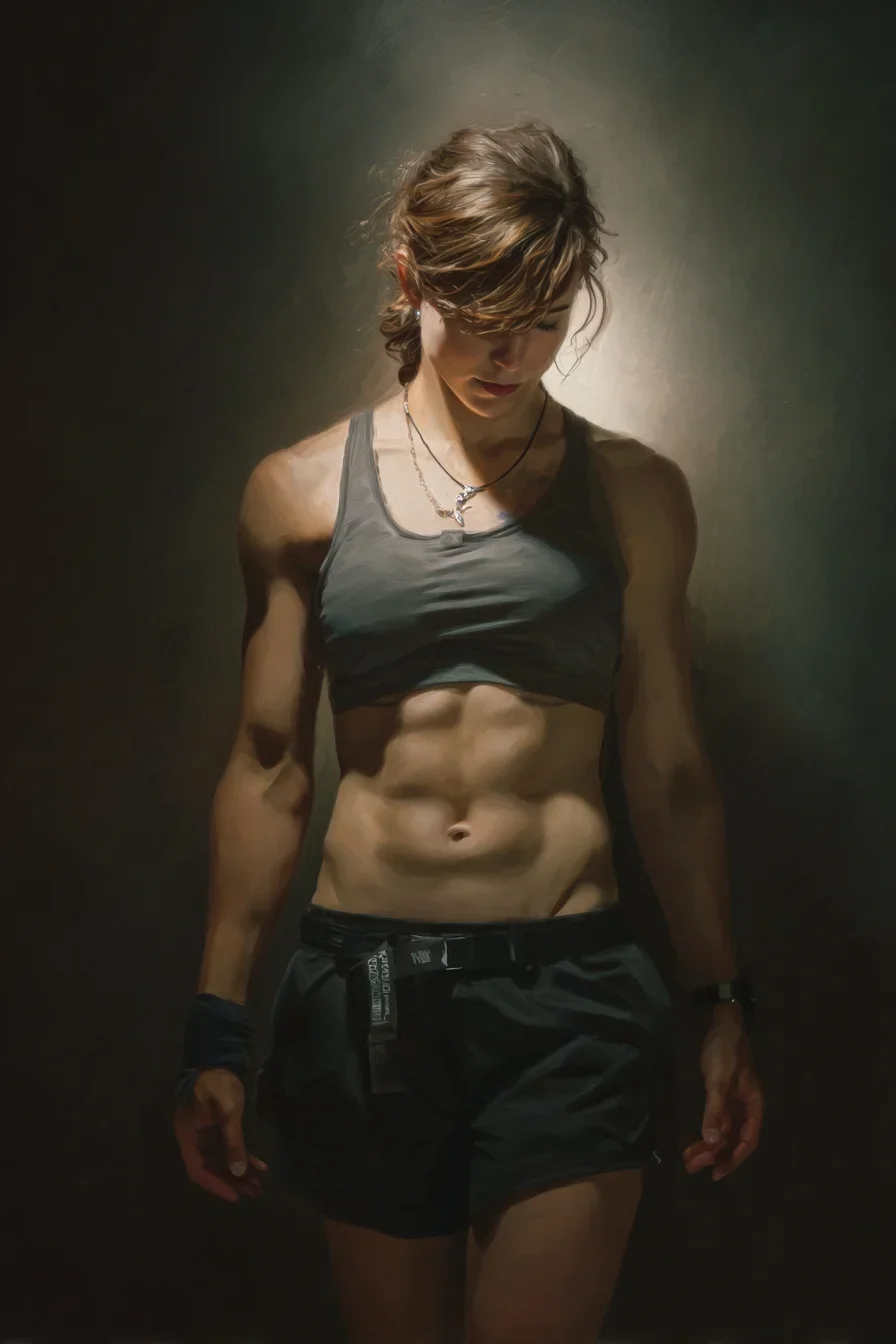 Strength Rendered in Shadow and Light