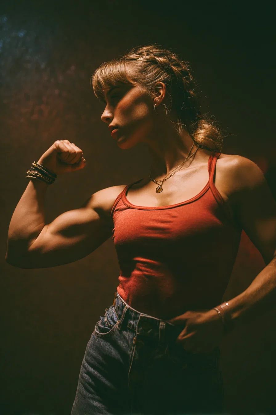 Strength Wrapped in Red