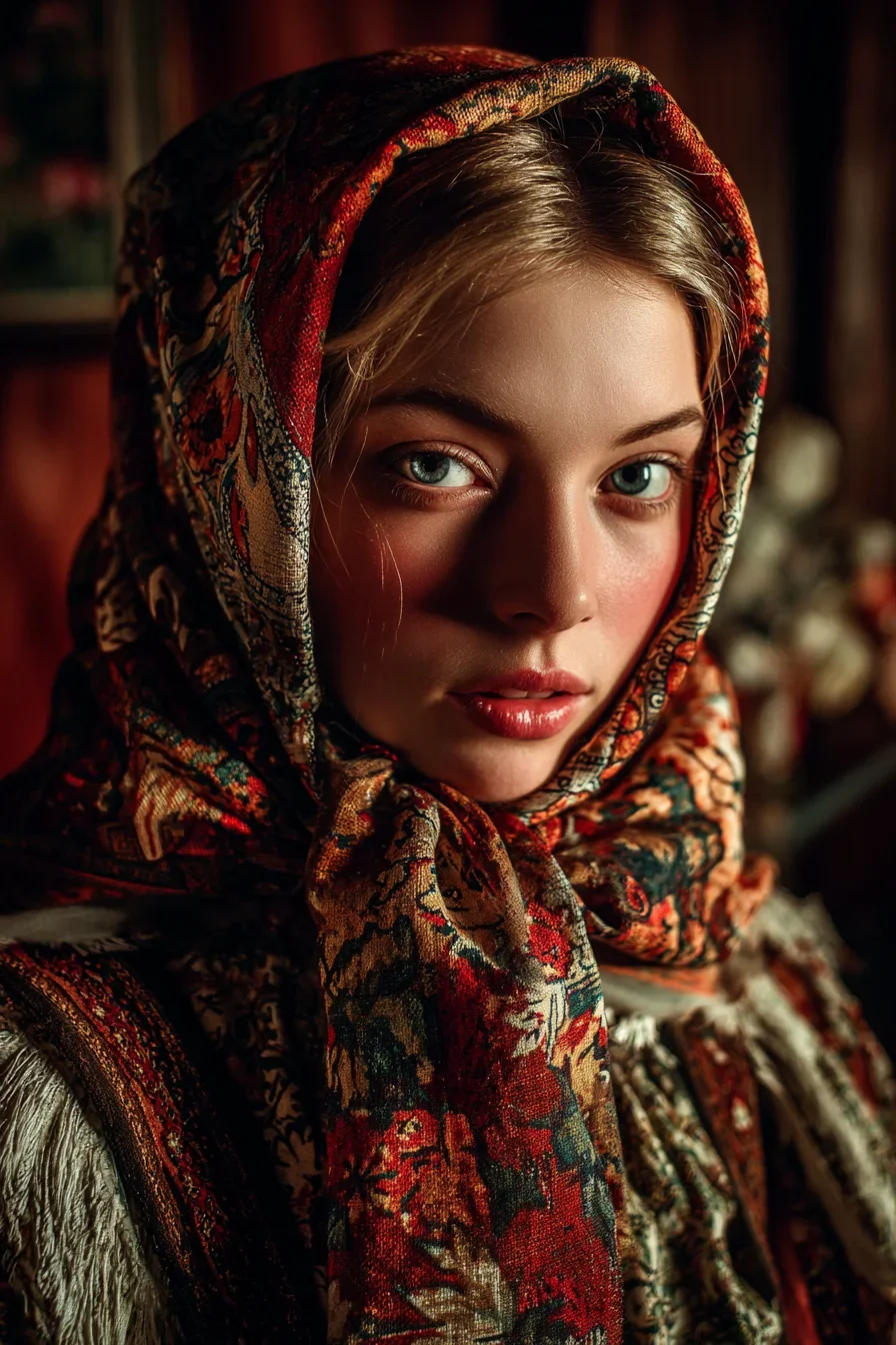 Warmth in a Patterned Shawl