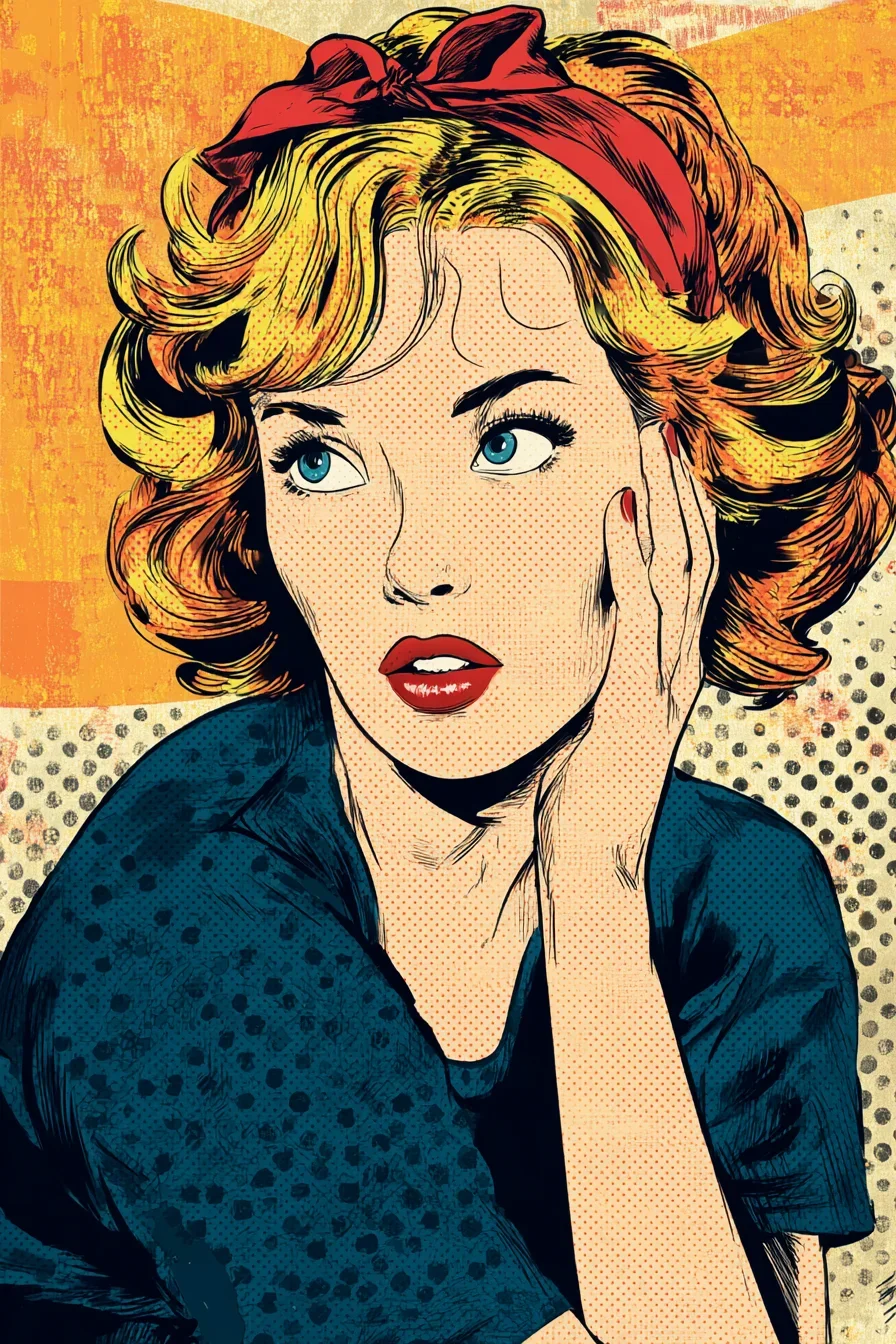Wide-Eyed Wonder in Retro Style