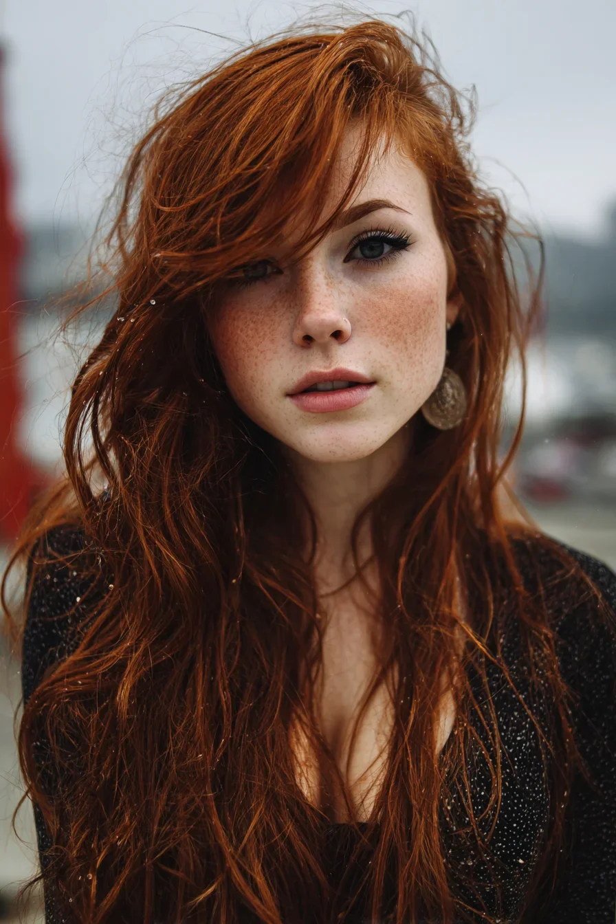 Wind-Swept Copper in Grey Light