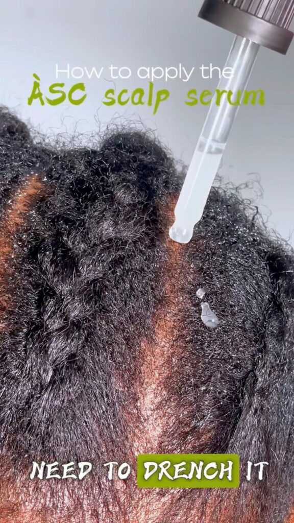 Applying the ÀSC Scalp Serum is so simple… The tutorial could’ve ended in the first 5 seconds 😂💧