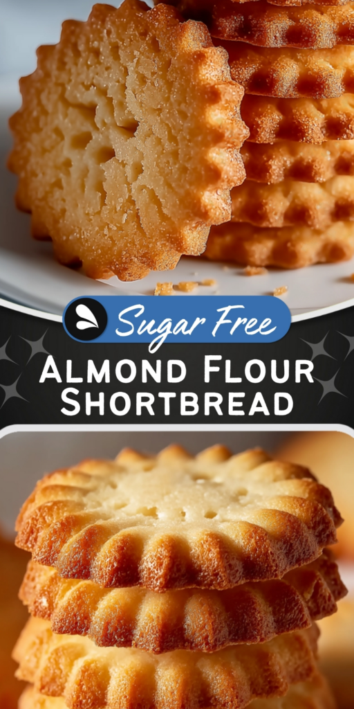 Buttery Low Carb Almond Flour Shortbread Cookies